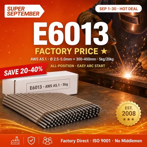 Welding Rod E6013 AWS Carbon Steel 20kg 2.5mm 3.2mm Baguette Electrode Manufacturer Factory