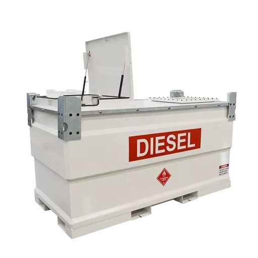 Double-Walled Anti-Collision Diesel/Gasoline Tank 1000-10000L Carbon Steel Pump Compact Easy Maintain for Construction Mining