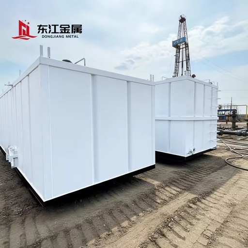 High-Strength Steel Oilfield Mud Tank-480m Large Capacity Zinc-Coated Steel Grating Surface 6 Month Warranty
