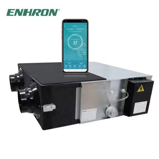 E-VIPO ERV Home Fresh Air Ventilation System Air Recuperator Heat Recovery Ventilation Unit Energy Recovery Ventilator