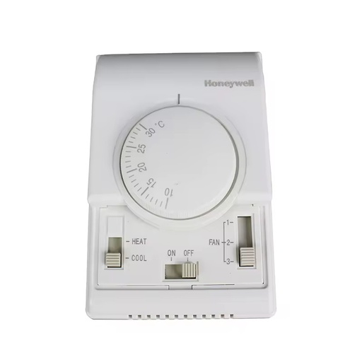 Honeywell T6373BC1130 Fan-coil Thermostat 2-pipe Fan-coil Control Room Thermostat Operates an On/off Valve Manual Control