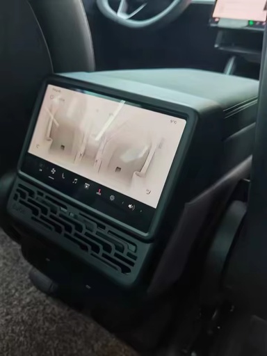 For Model Y ABS Black Rear AC Vent Cover Console Trim Air Outlet Grille Protector Accessories 2021-2025