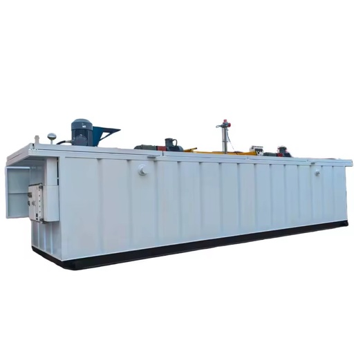 New API Skid-Mounted Mud Tank Steel With Agitator Large Capacity for Oil Drilling Solids Control