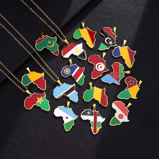 New Africa Hot Selling Europe and America Stainless Steel Bamboo Chain Vintage Oil Drops Necklace Jewelry
