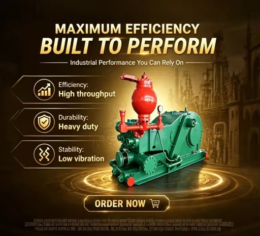 F500 High Pressure Reciprocating Drilling Mud Pump With Pressure Gauge Assembly for Oilfield and Drilling