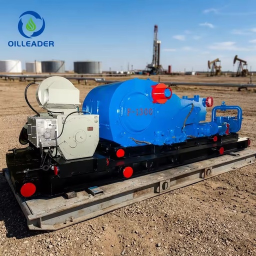 F1300 High Alloy Steel Triplex Single-Acting Reciprocating Piston Mud Pump High Pressure Long Service Life Oil Drilling Rig