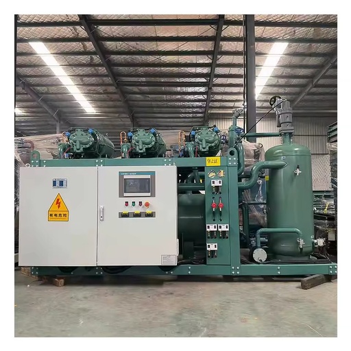 75HP 260kW Screw Chiller Machine 2000 Ton Large Scale Cold Room Storage Screw Compressor Condensing Unit