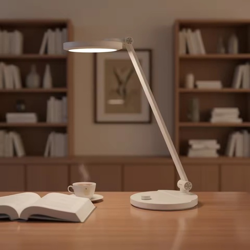 Contemporary Adjustable Color Temperature ABS LED Desk Lamp Simple Flexible Rotating Stepless Dimming Portable for Study Offices