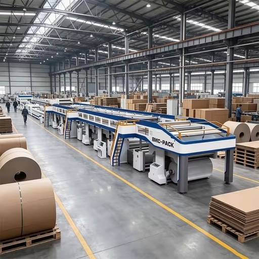 Reliable 3 5 7 Layer Corrugated Paperboard Production Line Full Automatic Board Forming Equipment for Packaging Production