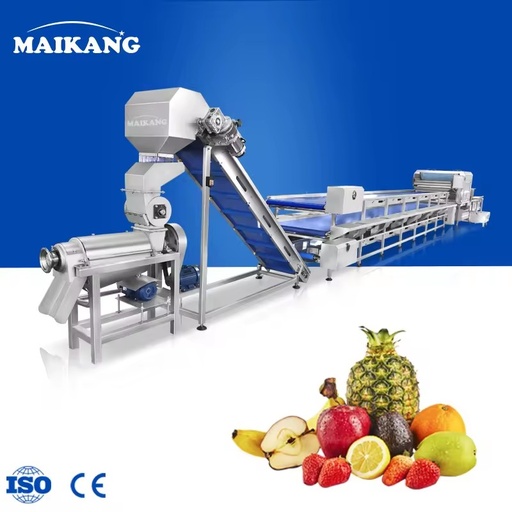 Factory Supply Intelligent Automatic Control Fruits Juice Processing Line for Large Scale Natural Fruit Deep Manufacturing