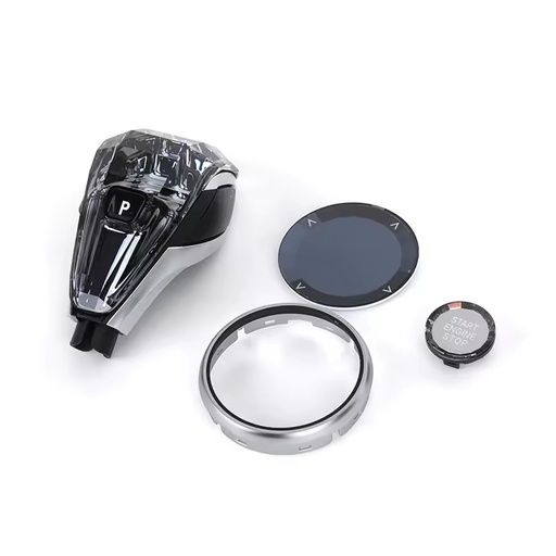 With X Badge Upgrade Full Set Car Central Console LED Crystal Gear Shift Knob for BMW X3 F25 IX3 X4 F26 X5 F15 X6 F16 X7 G07