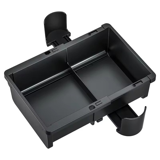 Reliable ABS Black Back Seat Storage Container Organizer Tray for Ranger 2023 2024 Next Gen Armrest Box