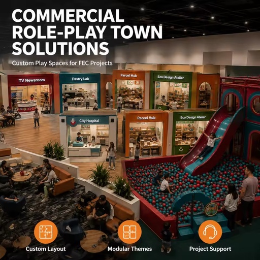 Commercial Children Indoor Play Equipment Architect Robotics Bank TV Net Zone Third Party Tested Storefront Modules