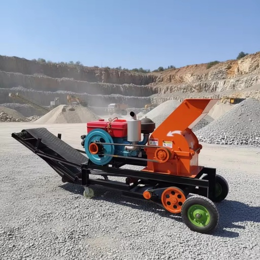Small Portable Diesel Hammer Mill with Motor Bearing Gear-15t/h