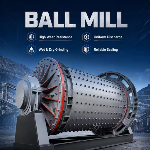 Mining Ball Mill Industrial Ore Grinding Ball Mill Machine for Iron Lead Zinc Mineral Processing