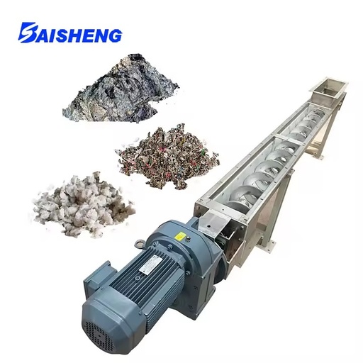 Shaftless Screw Conveyor No Central Shaft Anti Clogging for Sewage Sludge Wet Garbage Viscous Material Conveying Equipment