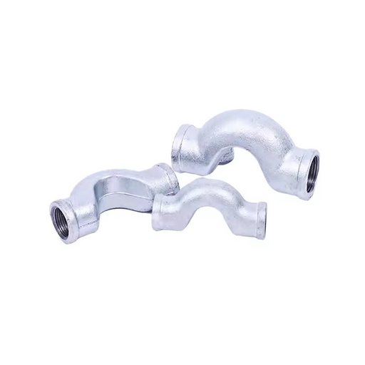 Casting Steel Pipe Fittings Fire Water Heating Gas Pipe Fittings Steel Fittings Bspt Thread Female Bridge Bend Pipe Elbow