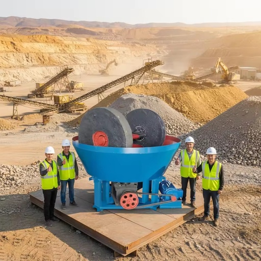 In Stock Low Cost CE ISO 1200 Wet Pan Mill AC Motor Gold Separation Machine Gold Mining Ore Wet Stone Grinding Roller Mills