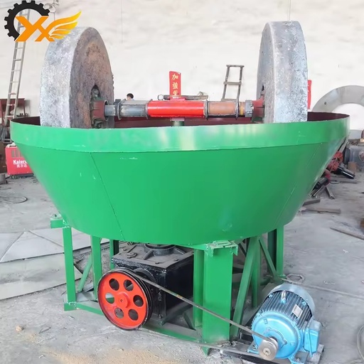 Easy Operate Small Type Gold Ore Mining Equipment Wet Pan Mill for Selecting Gold Mill