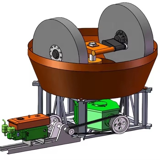 TOP1 Mine Mill Wet Pan Mill,gold Grinding Machine, Wet Pan Mill for Gold Selection