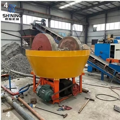 Rock Gold Grinding Mill Wet Pan Mill with High Efficiency for Gold Ore Processing Plant for International Buyers