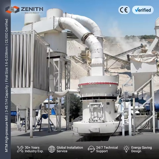 Professional Widely Used Mining Machine 5 Ton Per Hour Raymond Mill Machine AC Motor Pump Gearbox
