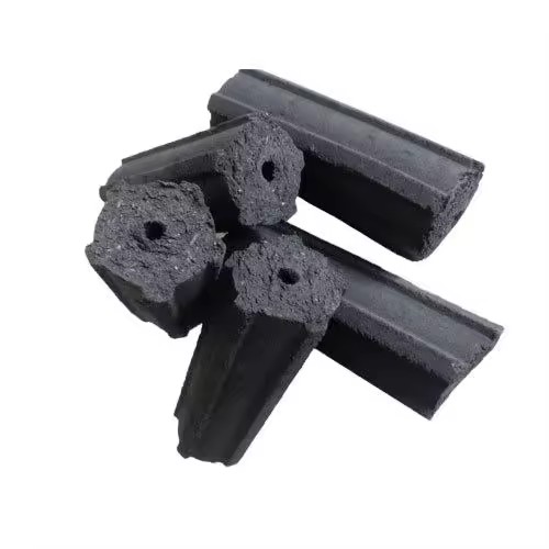 Premium Coconut Shell Charcoal Machine-Made Briquette Hexagonal Shape BBQ Outdoor Camping Grill Long Burning High Calorific