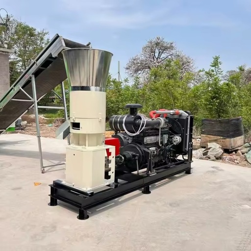 Customized Flat-Die Pellet Mill Biomass Pellet Fuel Production Line Sawdust Briquette Press Machine