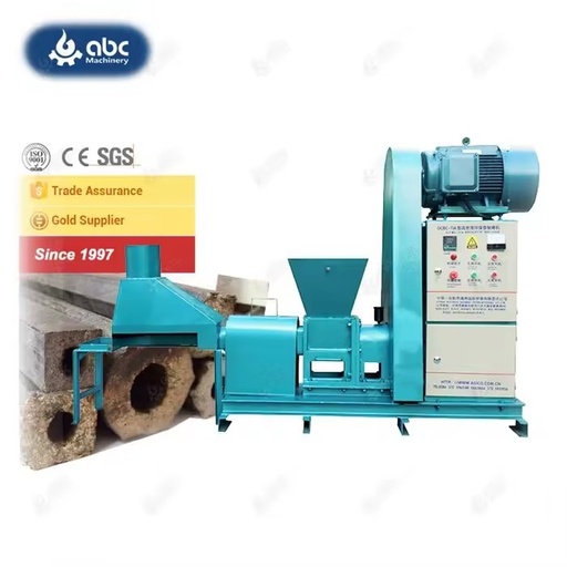Factory Price Small Screw Pressing Charcoal Biomass Briquette Making Machine for Briquetting Wood,Sawdust,Cocoa/Rice Husk BBQ