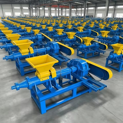 Charcoal Rod Extruder Solid Hollow Coal Carbon Dust Automatic Briquette Making Machine