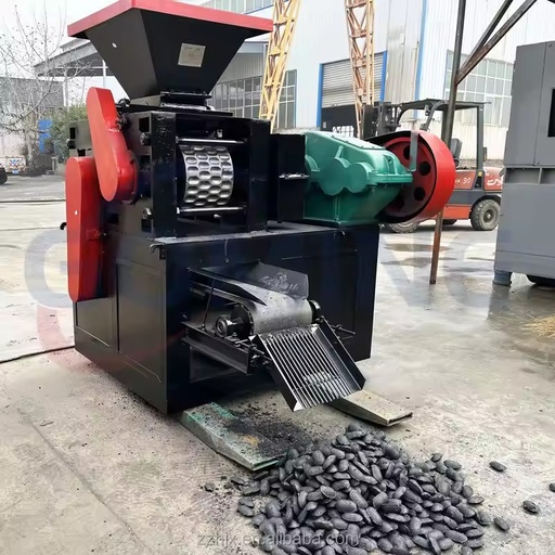 New Charcoal Making Machine Coal Briquette Production Line With Core Motor & Engine for Fuel Production