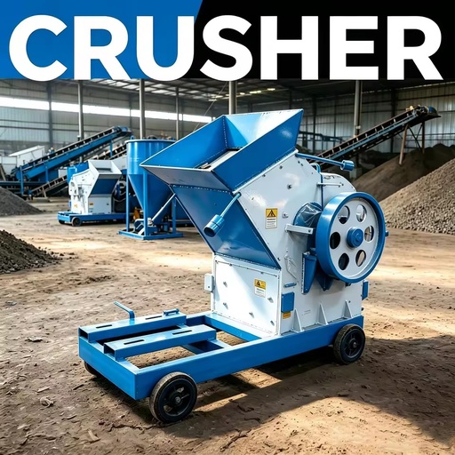 Hammer Mill Crusher Gold Mining PC400X300 Diesel Engine Rock Ore Stone Crushing Machine