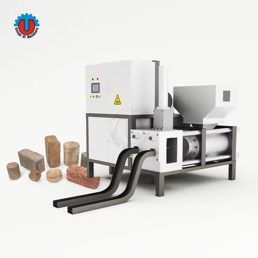 Automatic Biomass Briquette Making Machine Hydraulic Wood Chips Briquette Press for Sales