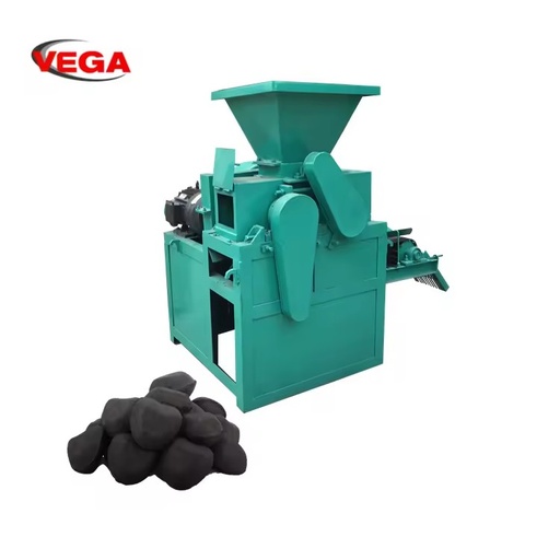 Ball Press Briquette Making Machine High Speed Router 500kg/h Motor PLC Controlled Barbecue Carbon Ball Press Machine Sale