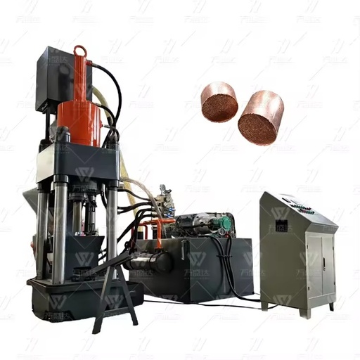 Hydraulic Aluminum Chips Briquetting Press High Density Aluminium Swarf Briquette Machine for Sale