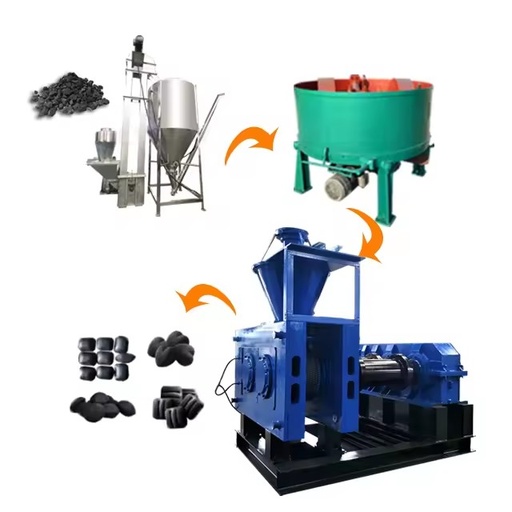 Industrial High Pressure Coal Charcoal Powder Ball Press Briquette Machine Mineral Powder Briquetting Machine