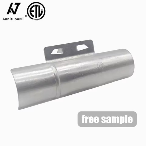 CETL Listed 1-1/4 X 3 in Galvanized Steel Cable Protector Plate Anti-Nail Guard with Mounting Ears for Electrical Wires