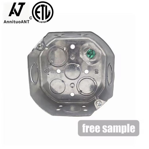CETL Listed 4 Inch Galvanized Steel Octagon Metal Electrical Box Corrosion Resistant Conduit Junction Outlet Box