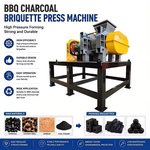 Good Quality BBQ Charcoal Briquette Making Machine Charcoal Coal Powder Ball Press Briquette Machine Price