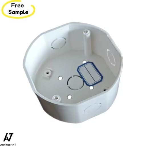4 Inchx4 Inch Octagon PVC Junction Box White Waterproof Electrical Switch Can ANT Brand Indoor Use
