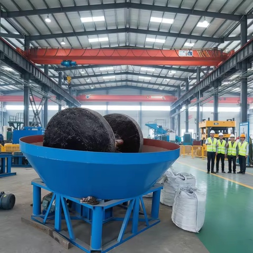 Africa 1200 Gravel Gold Ore Milling Grinding Machine AC Motor ISO Certified Wet Pan Mill for Gold Processing & Extraction