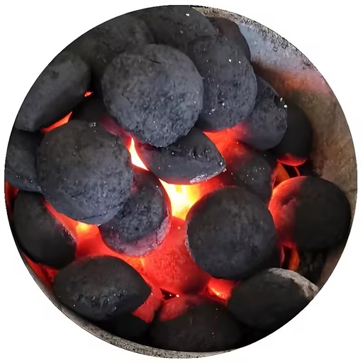 Black Hardwood Bamboo Coconut Shell Hookah Shisha Stick Machine-Made Charcoal Briquettes Unique Patterns High