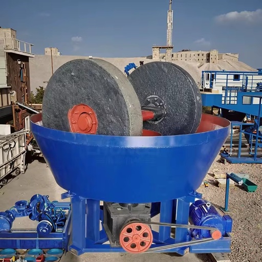 High Performance Wet Pan Mill for Gold in Africa Gold Mine Ore Grinding Mill with Engine and Motor Wet Pan Mill for Gold