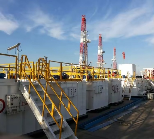 API Standard Oilfield Mud Tank System | Heavy-Duty Gearbox Drilling Fluid Circulation Tank for Oil Gas Drilling Rigs 1 Year