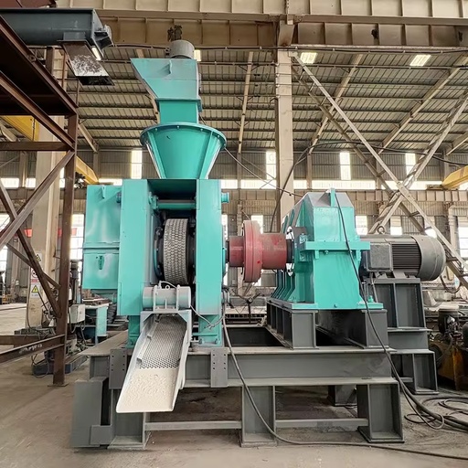 High Output Double Roller Briquette Machine with Custom Mold Engine & Gear for Converting Coal/Minerals Powder to Briquettes
