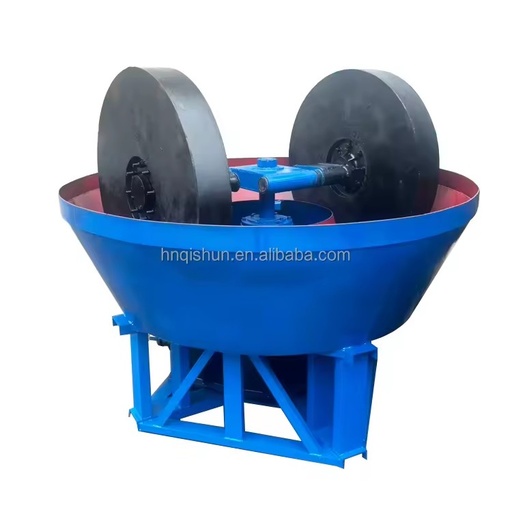 Chinese Manufacturer Supplies Small-Scale Gold Mining Equipment Model 1200 Wet Pan Mill Ore Crushing and Grinding Equipment