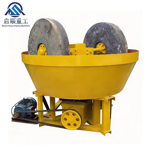 Gold Ore Wet Pan Mill Mineral Double-Roll Gold Ore Crushing and Grinding Equipment for Gold