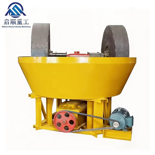 High-quality AC Motor Wet Pan Mill Gold Extraction Machine High Efficiency Low Energy Cost-effective for Gold Mining