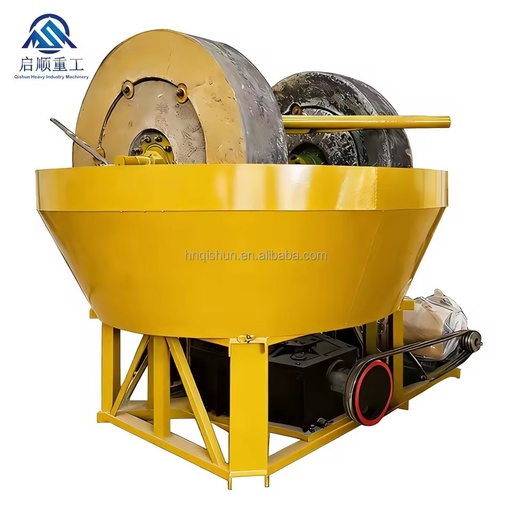 1600 1500 Gold Mining Grinding Machine Beneficiation Machinery Wet Pan Mill for Gold Silver and Lead Used in Africa