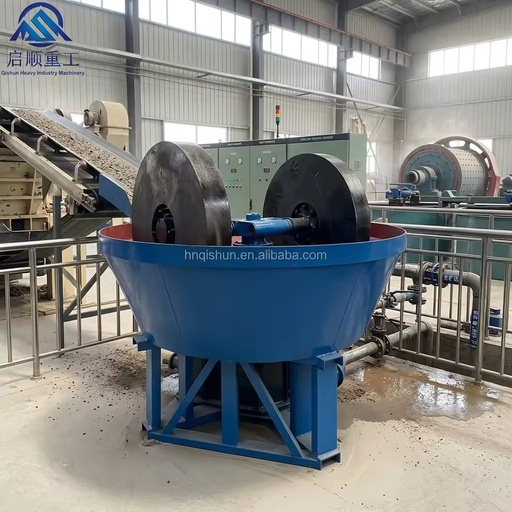 Africa 1200 Gold Ore Grinder Mine Wet Stone Wet Pan Mill Double Roller Wet Stone Grinding Powder Machine